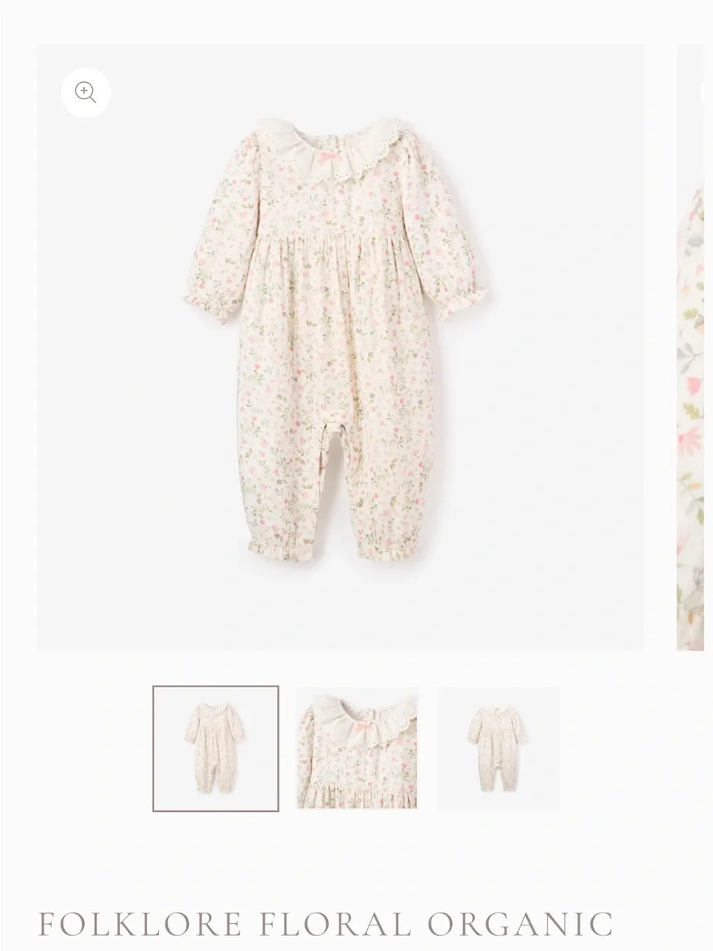 Elegant Baby Floral Jumpsuit 6-9 months